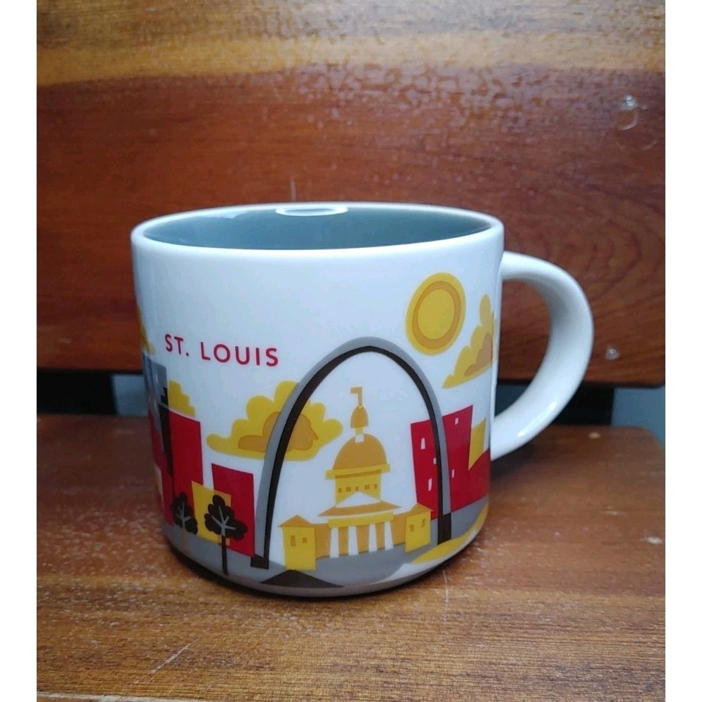 STARBUCKS St Louis Arch 2013 You Are Here Collection Coffee Mug Cup 14oz Landmar